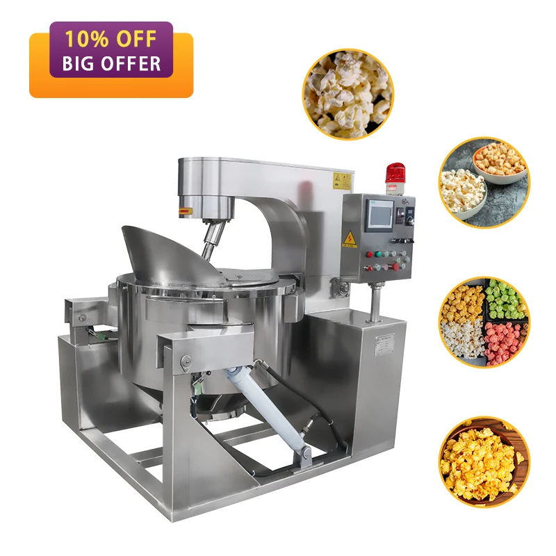Customized Industrial Electric Popcorn Machine Automatic Popcorn Machine Gas Popcorn Making Machine for Factory