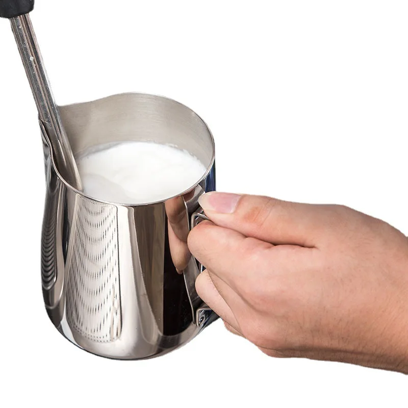 Food Grade Custom Steaming Barista Space Stainless Steel Home Coffee Espresso Milk Pitcher Jug