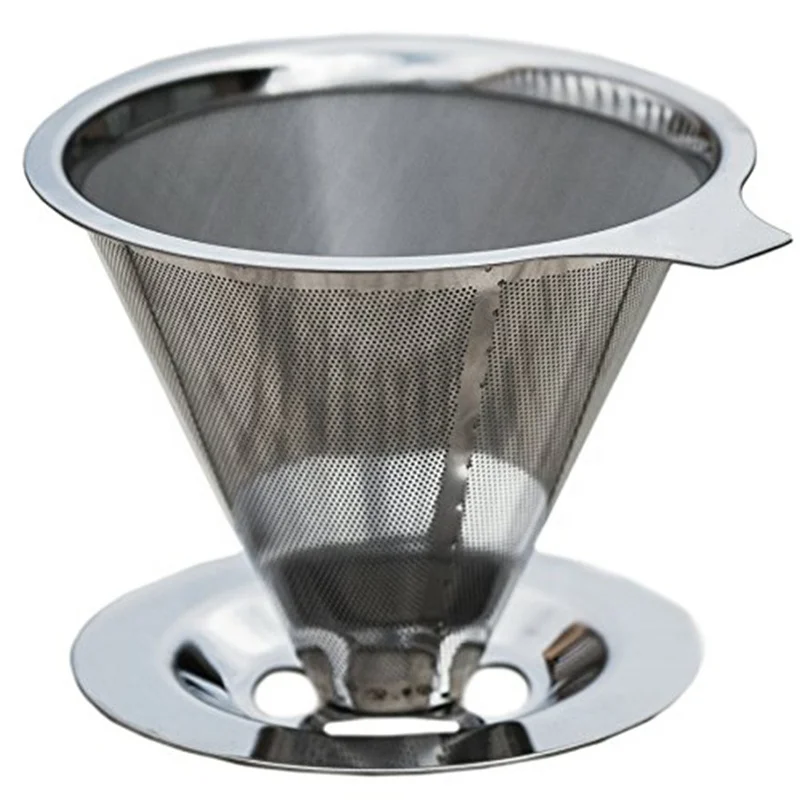 Dripper With Rack Or Joint At Bottom Coffee Tool Type And Stainless Steel 304 Material Pour Over Coffee Filter
