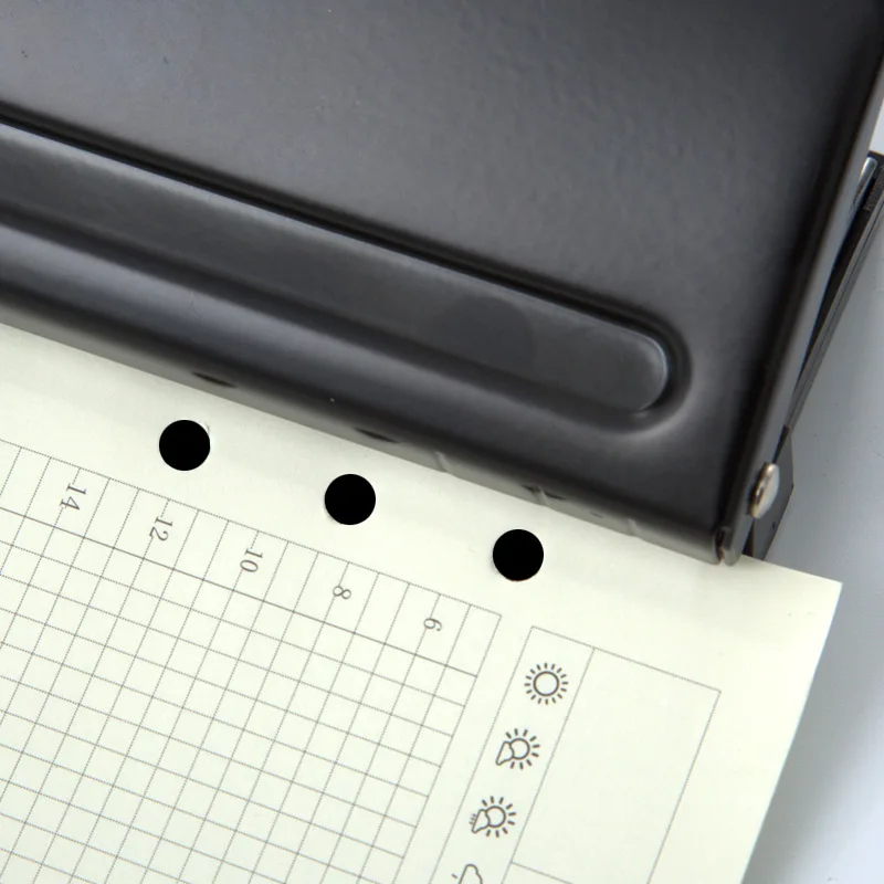 Metal Adjustable 6-hole Hole Creativity Punch Puncher Office Hole Punch 5.5mm Stationery for Teacher