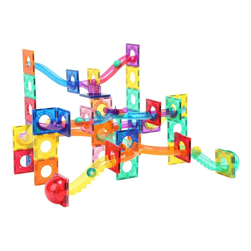 Дошкольная конструкция «сделай сам», 100 шт., Мраморная игрушка, магнитная плитка, набор строительных блоков, развивающие игрушки, пластиковые