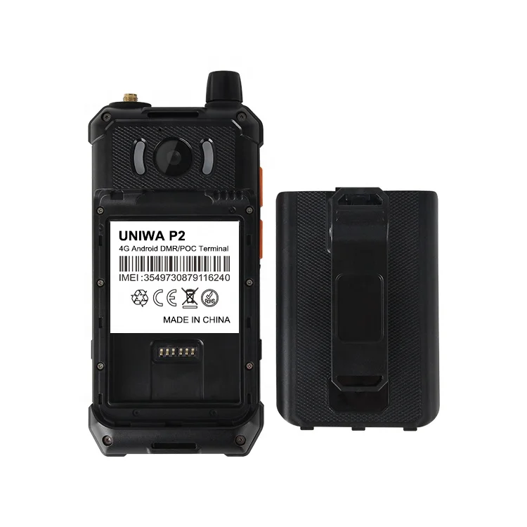  UNIWA P2 NFC IP67 водонепроницаемая кнопка SOS 5 Вт DMR двухсторонняя рация для профессионального