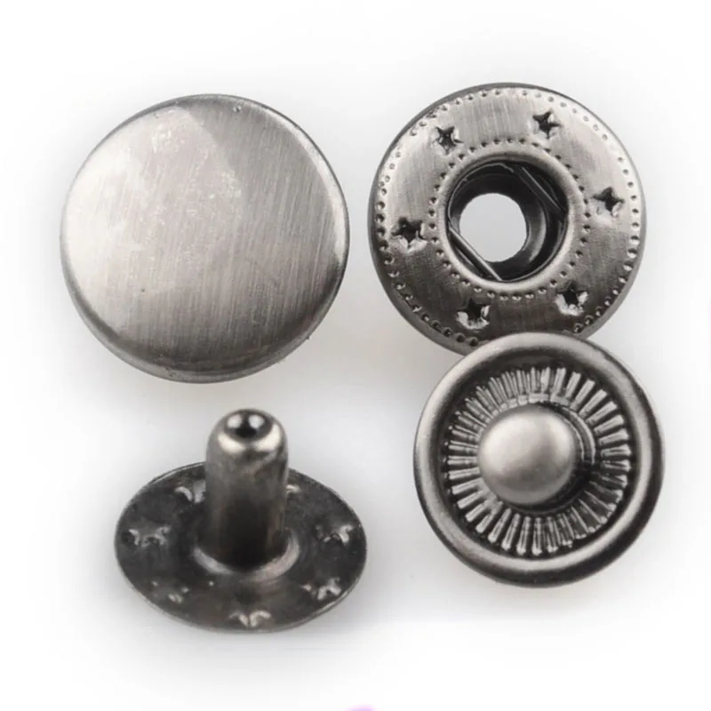 Metal brass color antique brass lift dot button