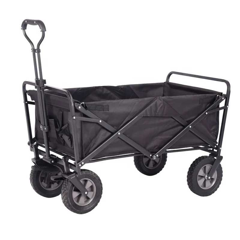 Collapsible Folding Heavy Duty Garden Pull Wagon Folding Outdoor Camping Cart