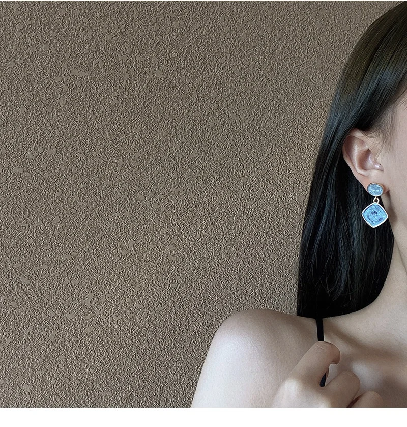 
ADELANTE 2020 Korean Style Dangle Custom Copper Plating Real Gold Earrings 