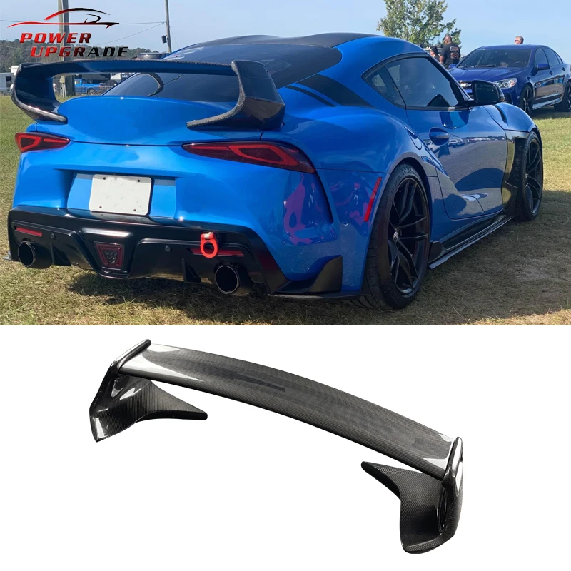 Carbon Fiber  Rear Trunk Wing For Toyota Gr Supra A90 A91 Mk5 ST Style Tail Wing Rear Spoiler Lip Wings Ducktail