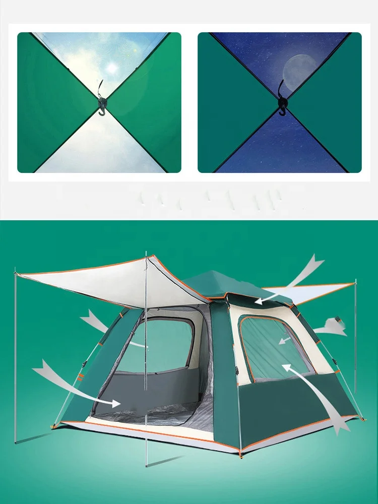 luxury coody air tent hardy polyester double-sided pvc tents fabric