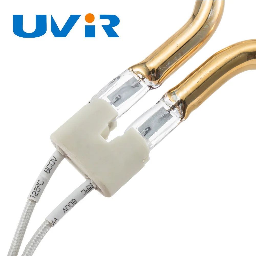 2000W Round infrared heater lamp Annular tungsten filament halogen heating lamp