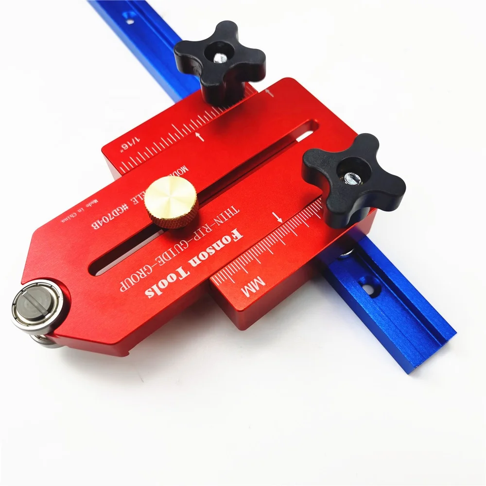 Woodworking Table Saw Fast Cutting Safety Stock Guide Workbench T Track Feather Board Adjustable Position Fixing Tool