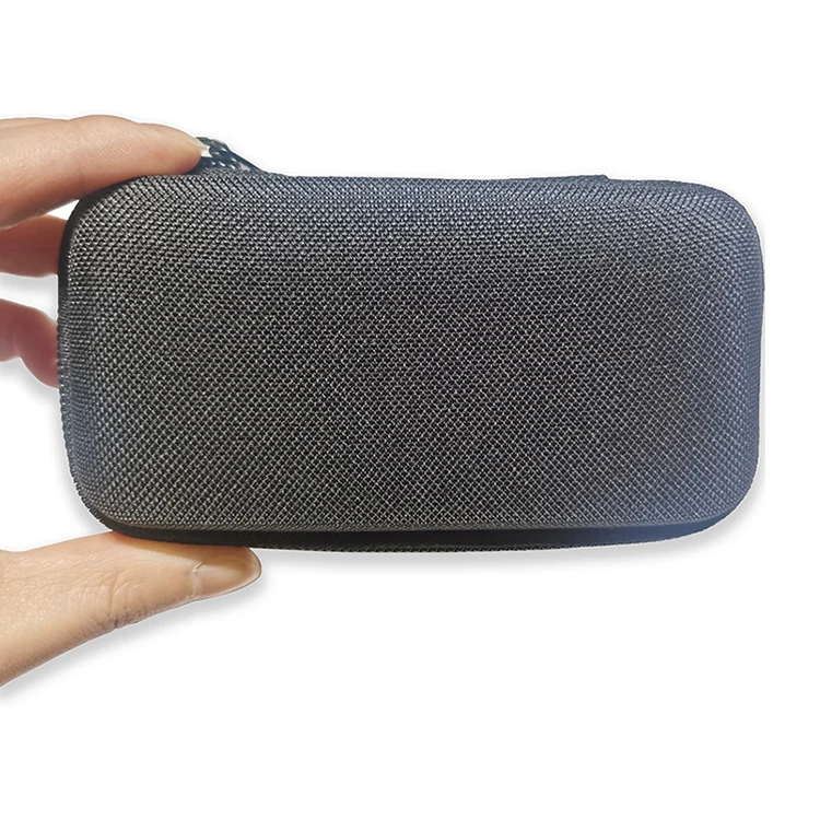 Wholesale factory direct sales black 600d polyester surface mini small zipper eva portable zipper hard case