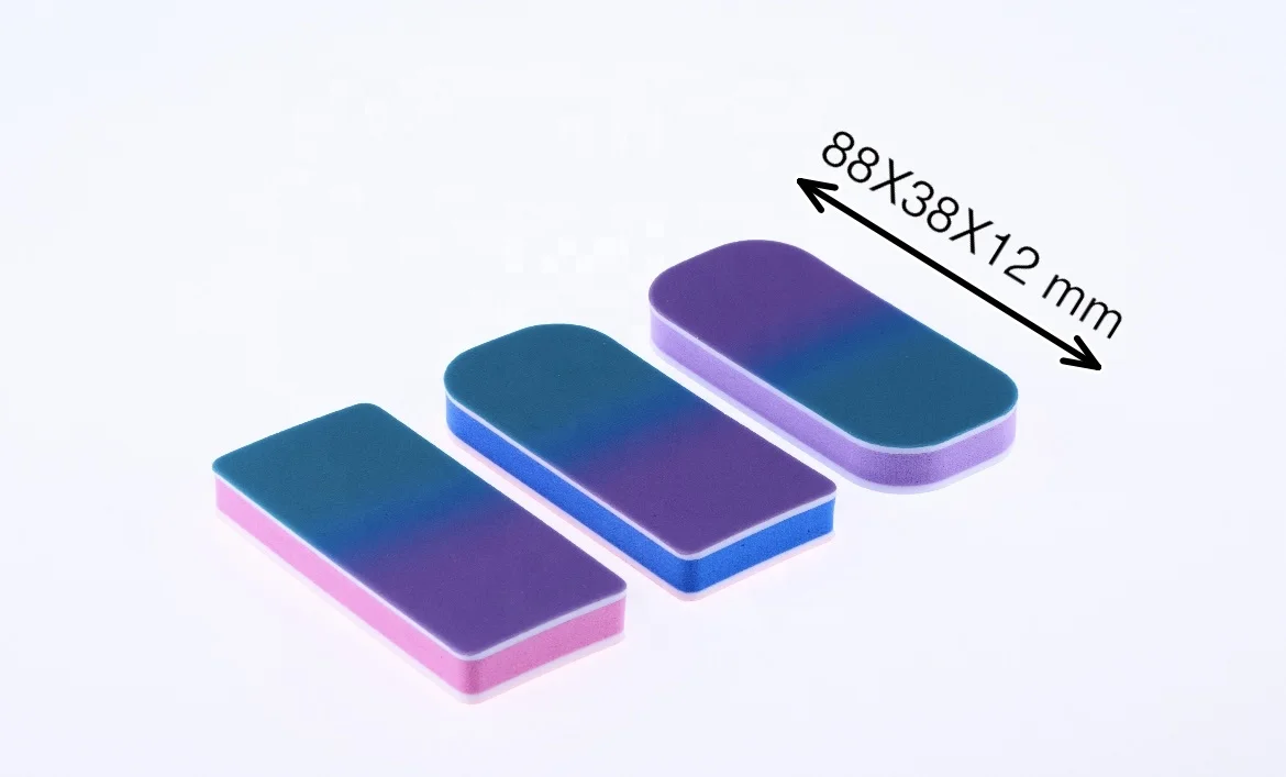 Wholesale Professional Coloful Nail Sponge Buffer Block Buffing Sanding Double Sided Pedicure Manicure Nail Files Tools