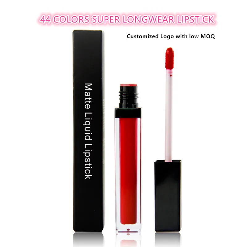Velvet liquid matte lipstick Wholesale make your own brand makeup private label liquid lipstick