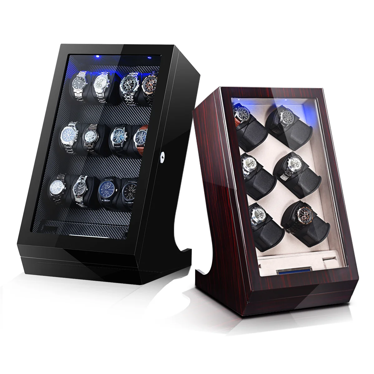 Japanese Quiet Motor Smart Fingerprint Unlock watch display box wooden watch box watch Winder