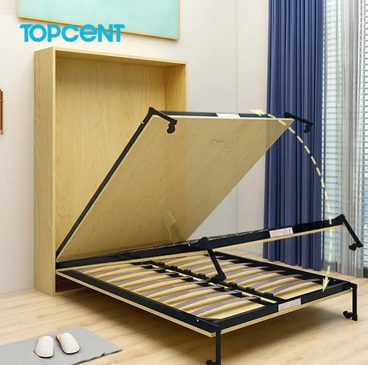 Topcent Wall Bed Mechanism Modern Metal Wall Bed Kit Hotel Hidden Wall Bed Mechanism