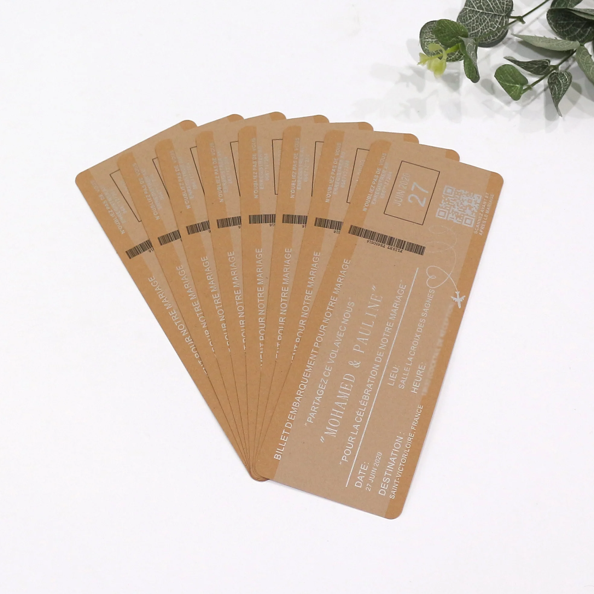 Wholesale Exhibition Tickets Concert Store Admission Tickets Custom Passport Boarding Pass Paper Cards