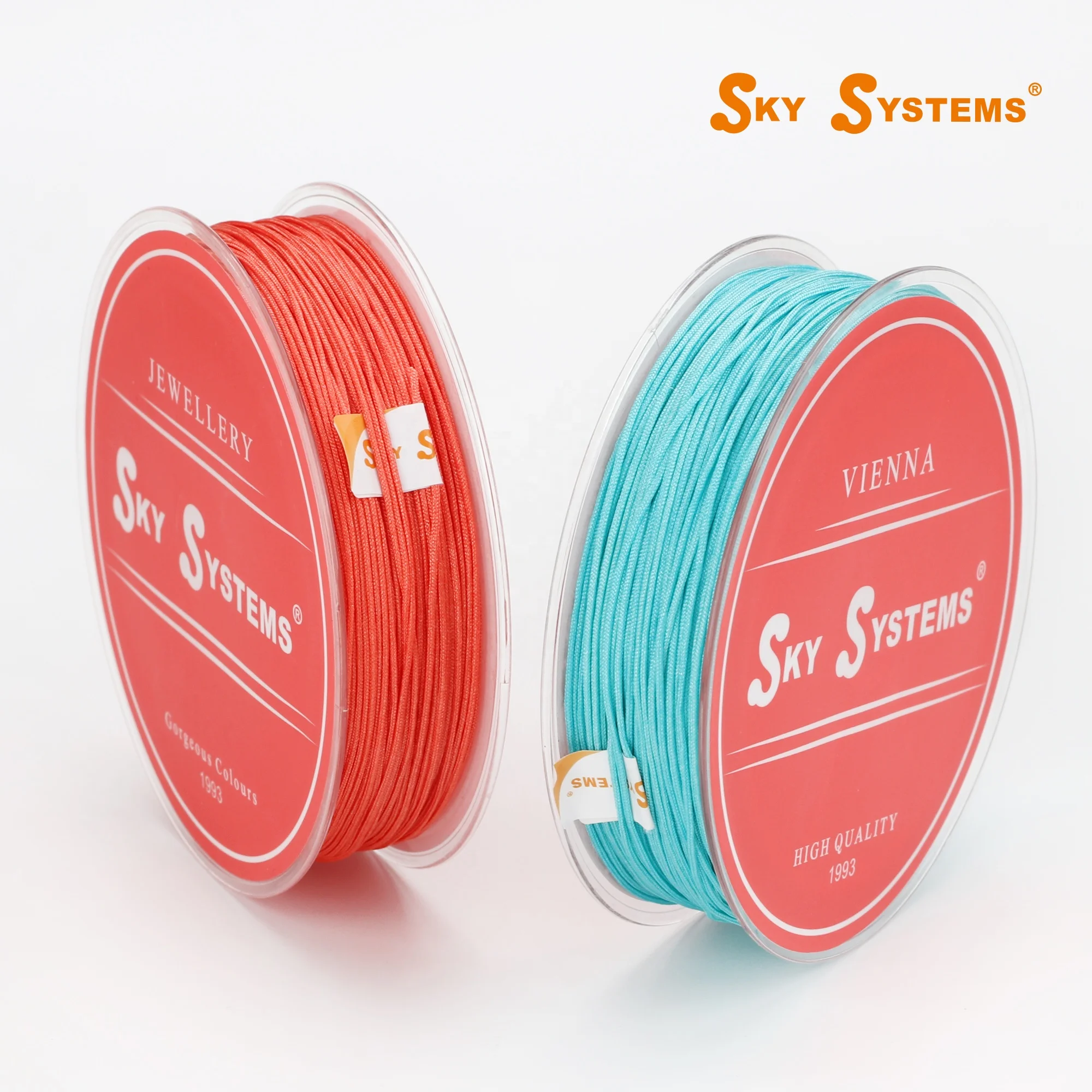 SKY CNCN 0.5~1.5mm 01#~50# Colors Jewelry Cord Nylon Cord Jewelry Accessories Bracelet and Necklace material 107 Colors