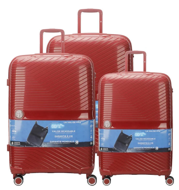 Wholesale Price New Desig PP Travel Luggage High Quality Design Large Capacity Universal Wheels Trolley Bag Set 1