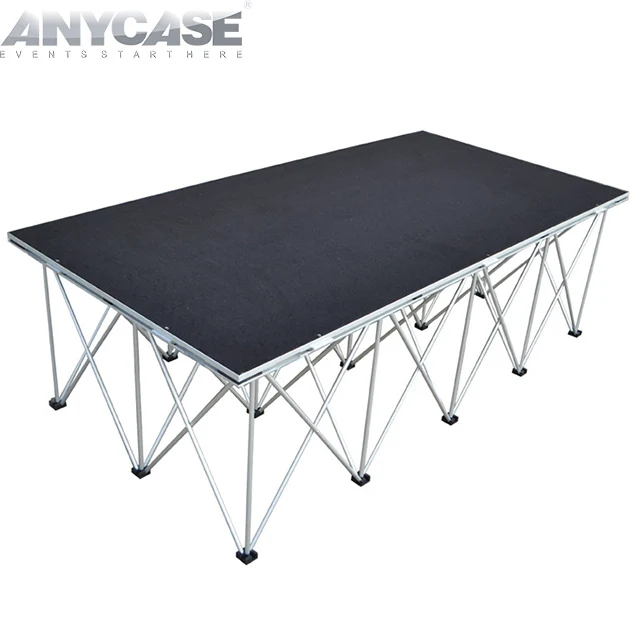 Heavy Loading Easy assemble portable stage with 16' high legs