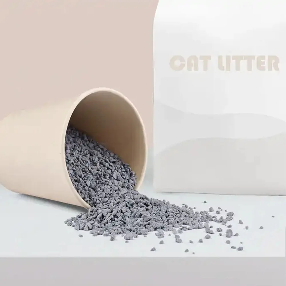 No Pollution Fresh Taste Zeolite Broken Sand Cat 100 Pcs Cats Sand High Water Absorption Broken Mineral Cat Litter