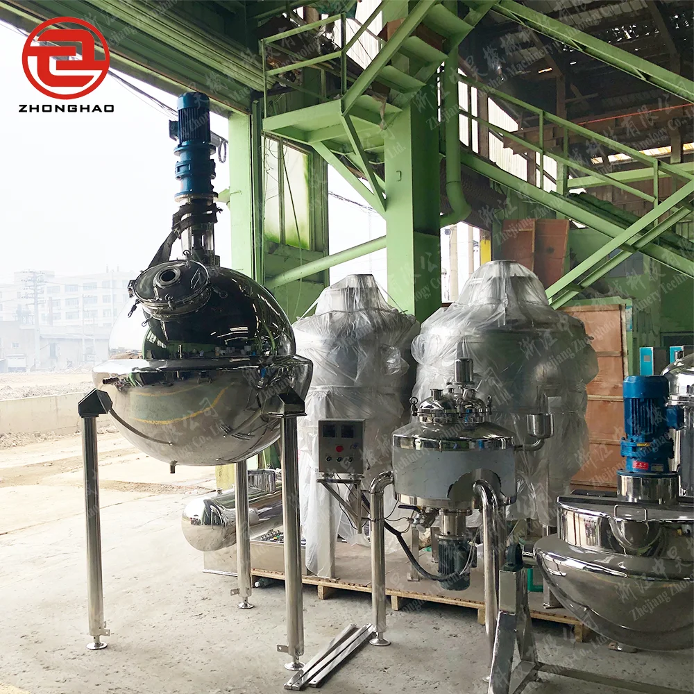 Factory Price Custom Stainless Steel Cosmetic Homogenizer Vessel Food Tomato Spices Sauce Powder Emulsifying Tank mixing machine