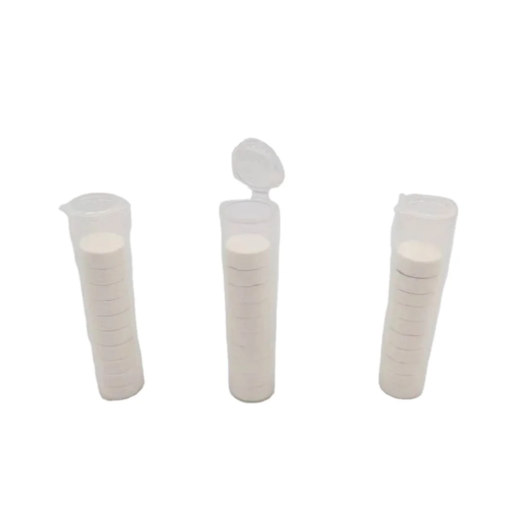 Retail Rayon Coin Shape Compressed Towel 10 pcs in Tube