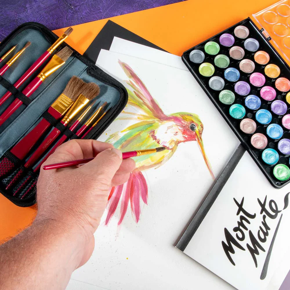 Mont Marte watercolor paint brushes