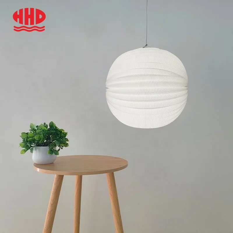 Industry china wholesale portable led lamp Watermelon Accordion Paper Lantern in Assorted Size