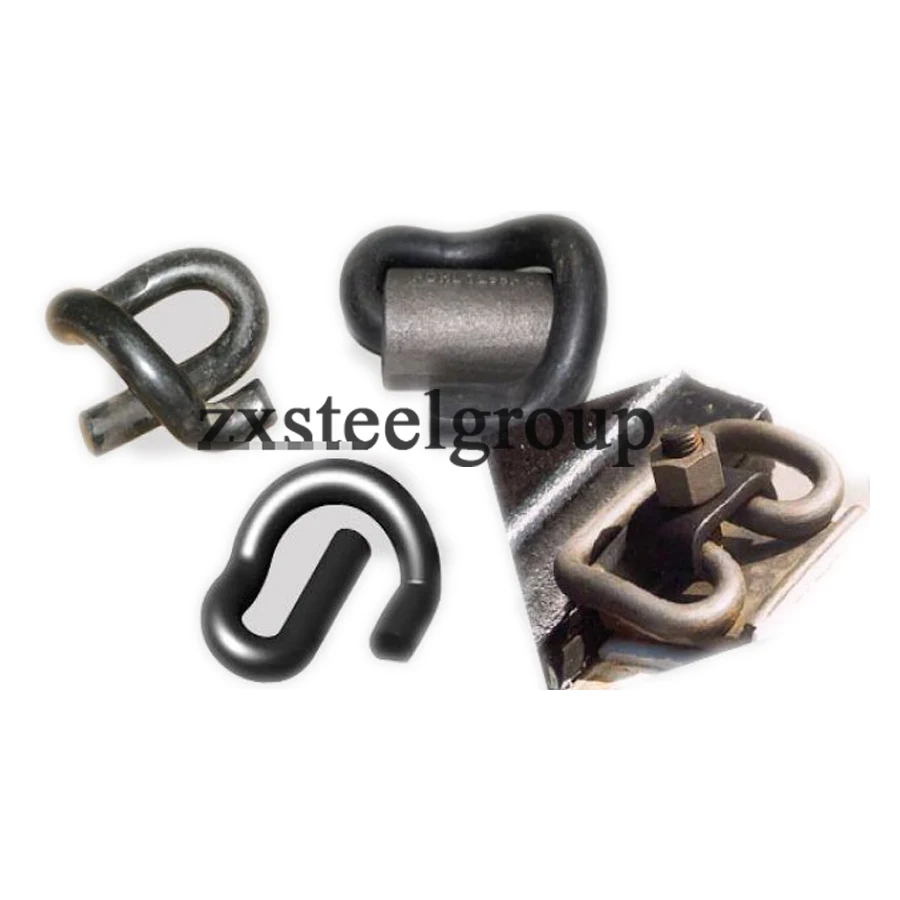 Rail parts accessories railway elastic clip for fastening railroad