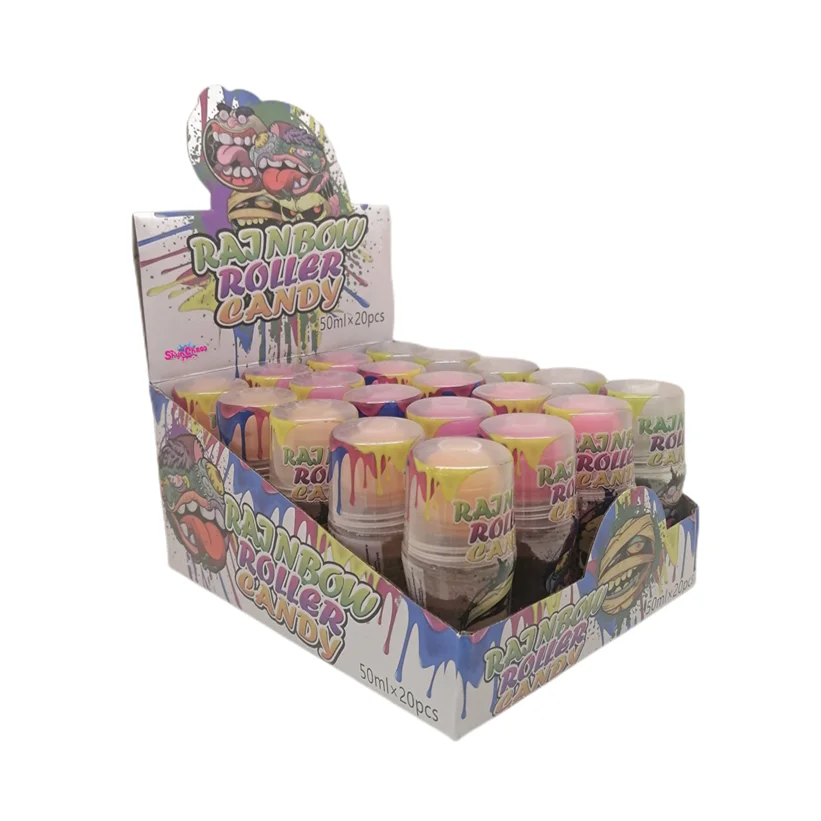 Hot Sale Fruity Flavored Rolling Lipstick Jelly Jam Liquid Candy Liquid Candy