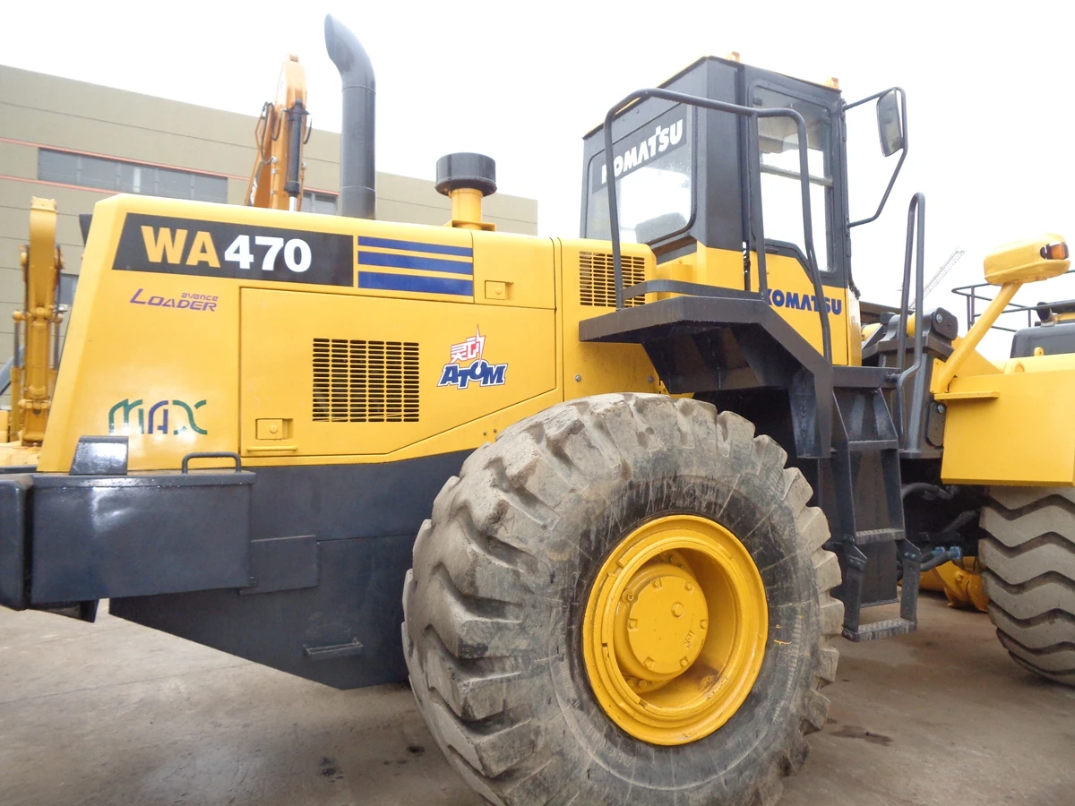 Б/у WA470 хорошая цена б/у wa470-3 Колесный погрузчик komatsu