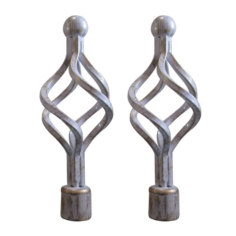 Different Designed Metal Iron Curtain Rods With Finials/brackets/rings