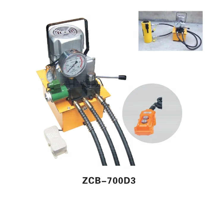 750W ZCB-700A Single Active High Pressure Oil Pump Station Electric Hydraulic Power Pack Oil Capacity 7L