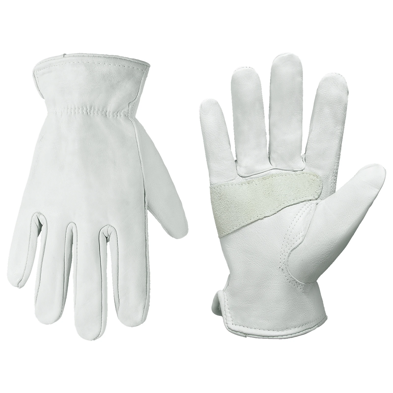 PRI High Quality Full Grain Goatskin Genuine Premium Leather Work Gloves Car Driving Gloves