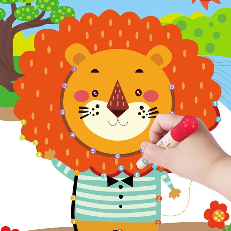 Factory Wholesale Kids Wooden Toys Learning Animal Coloring Drawing Books Coloring Paint Book for kids toys