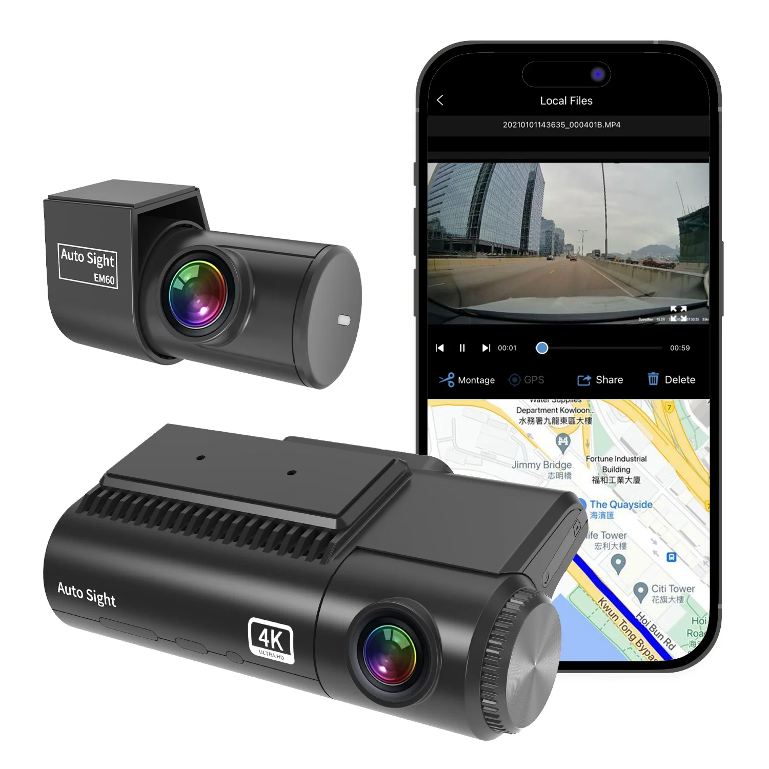 Starvis 2 IMX G Sensor 4K High Resolution Car Camera With GPS Wifi App Control Night Vision Generation Enhanced Car Surveillance