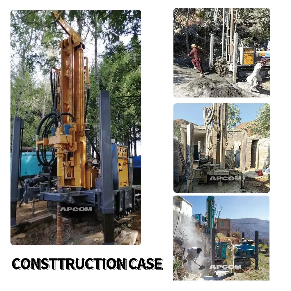 APCOM 350metre 350m Water Well Drill rigs ZG350 350 Meter m Metre Water Well drilling rig for Water Well Machine
