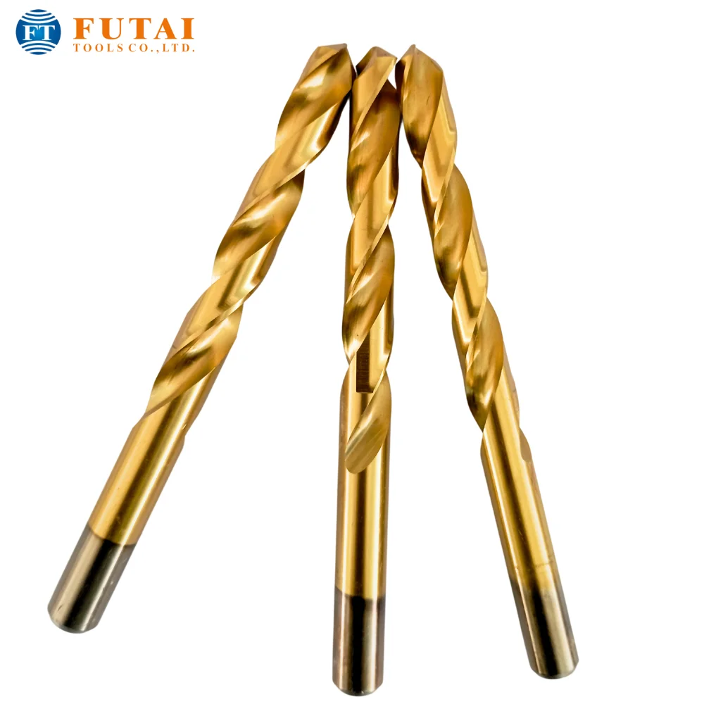 Futai High Quality 25 Pieces HSS M2  1-13mm Twist Drill Bit Set for Hardened Metal Stainless Steel Drilling