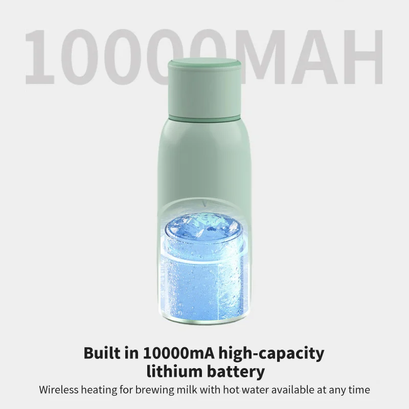 latest products 2024 usb rechargeable wireless baby milk warmer water heater 10000mAh Lithium battery power supply bottle warmer