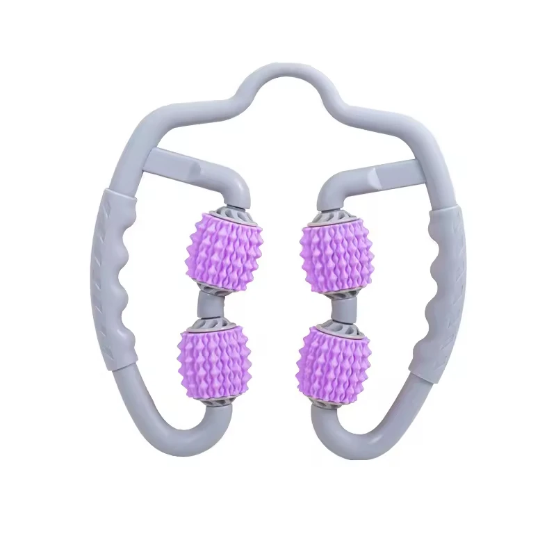 Keepeak Myofascial Roller Stick Circular Stovepipe Massager Roller Ball Leg Clamp Leg Foam Shaft Roller Fitness Muscle Relaxatio