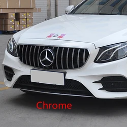 Panamericana GT Front bumper grill Car mesh Grille for mercedes for benz W213 E class 2016-2020 amg E63 style chrome black color