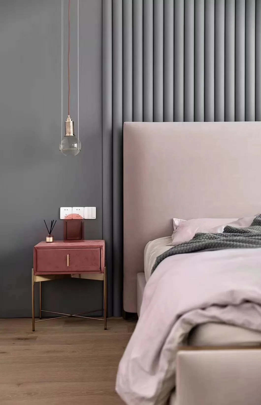 Factory Hot Sale Upholstered Wall Panel For Hotel Bed Background Faux Leather Wall Panels Interior Wall Paneling