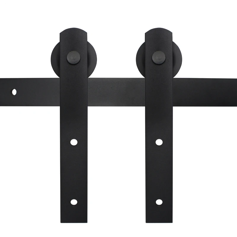 6 Ft sliding barn doors hardware kit heavy duty sturdy smoothly and quietly easy to Install
