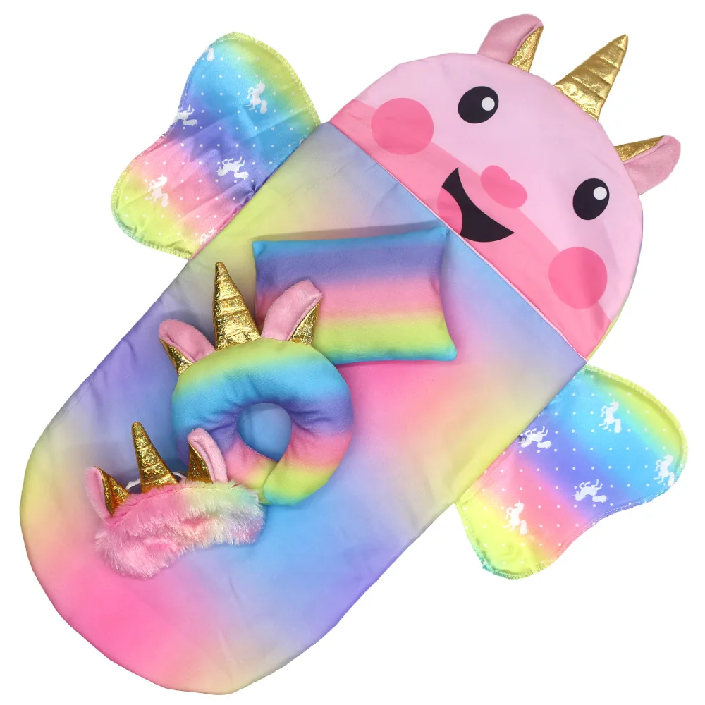 SZPAN 16 18 inch Doll Clothes and Doll Sleeping Bag Set with Matching Sleepover Masks And Pillow