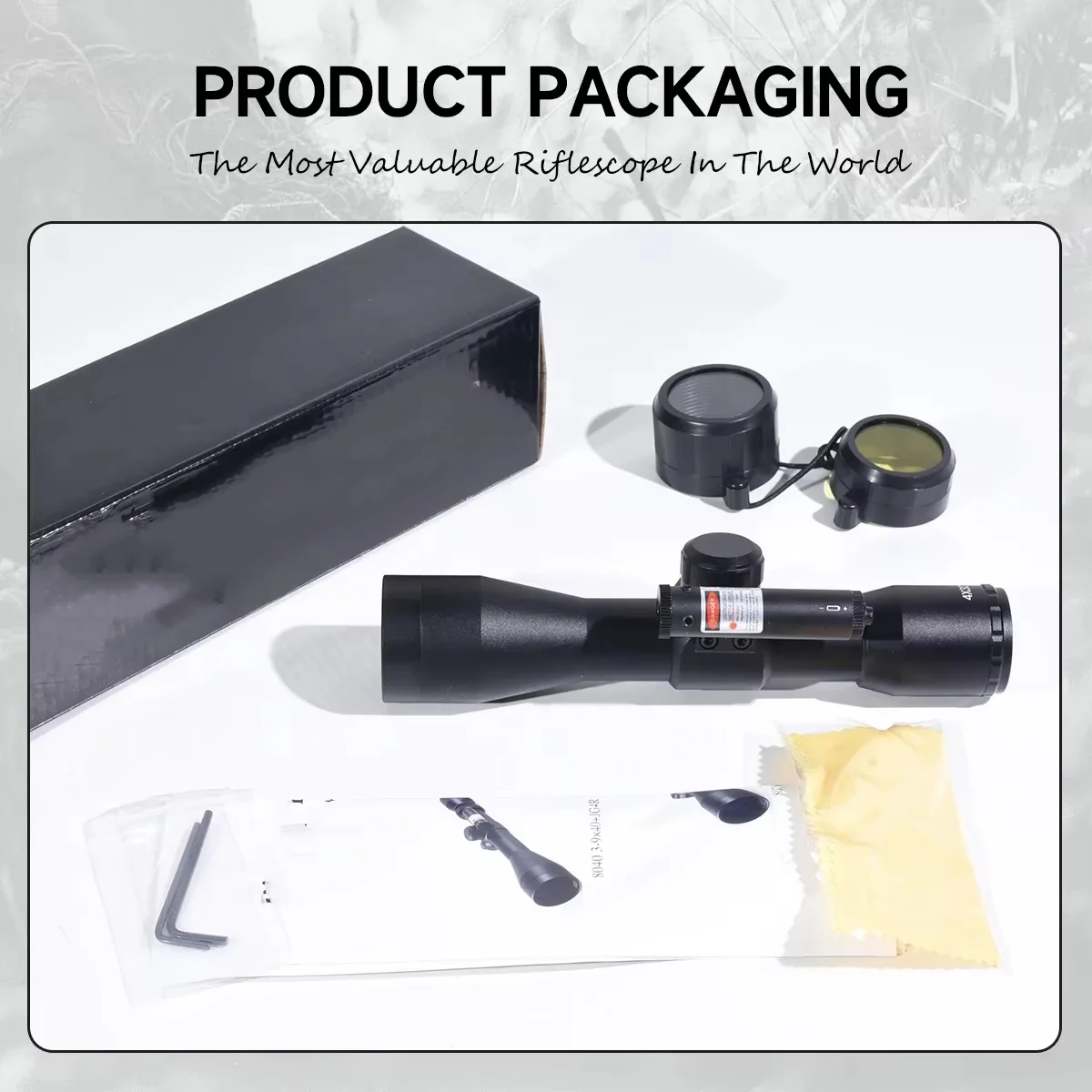 4X32 Optical Sight with Laser Tactical Combination Sight Adjustable Crosshair Outdoor Hunting Sight