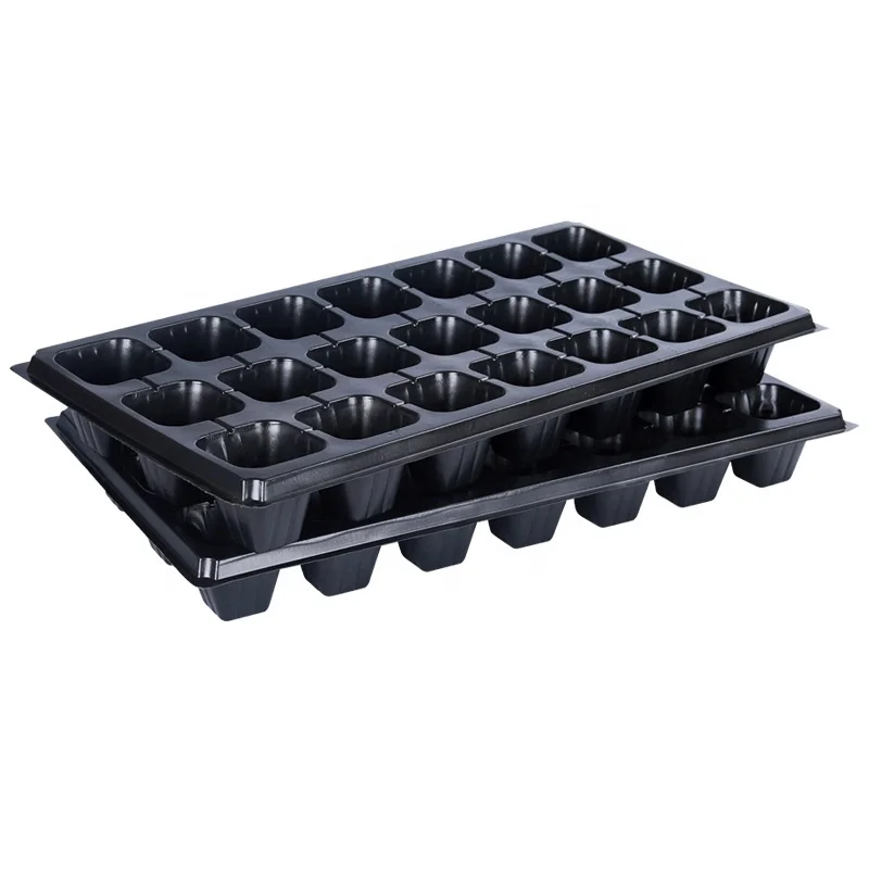 wholesale plant engineering  garden home 21 cell PET nursery cultivation tray vegetable succulent cultivation seedling trays