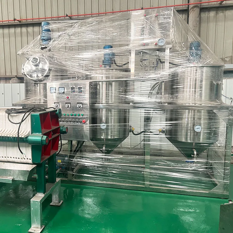 Palm Oil Refining Machine Sunflower Peanut Cooking Edible Vegetable Oil Refinery Equipment