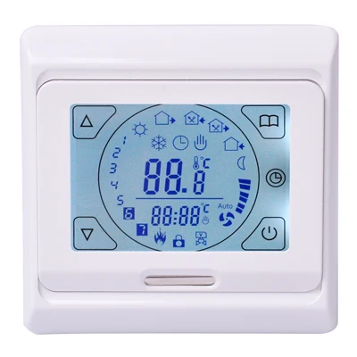 E91.716 M6 touch screen thermostat work with floor heating cable heating film16A 230VAC