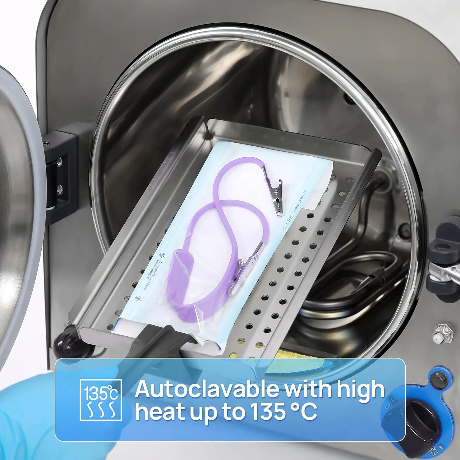 SJ Individually Wrapped Napkin Clips Autoclavable Dental Flexible Medical Grade Silicone Bib Holders Clips OEM Wholesale