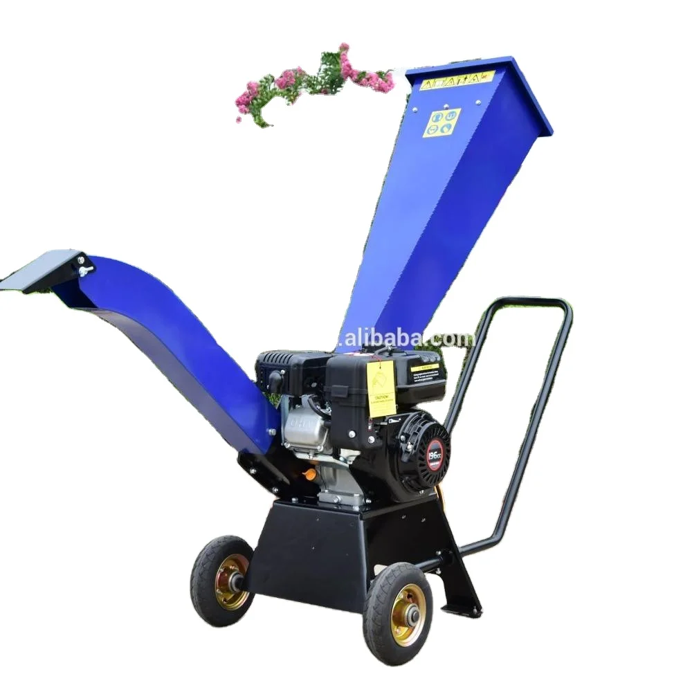Ce Approved Garden Use 6.5HP Petrol Wood Branch Chipper