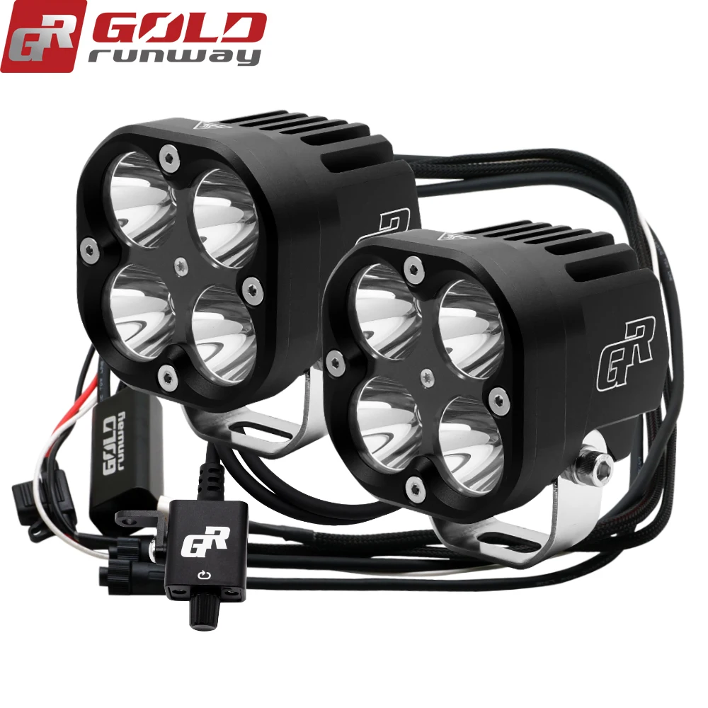 
Motorcycle IP68 40W 4200LM Driving Light Universal Motorcycle Front Light LED Motorcycle Lighting System 